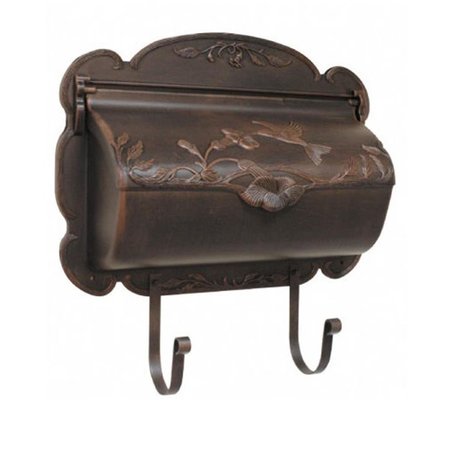 HUMMINGBIRD Hummingbird Horizontal Mailbox SHB-1004-CP Hummingbird Horizontal Mailbox-Copper SHB-1004-CP